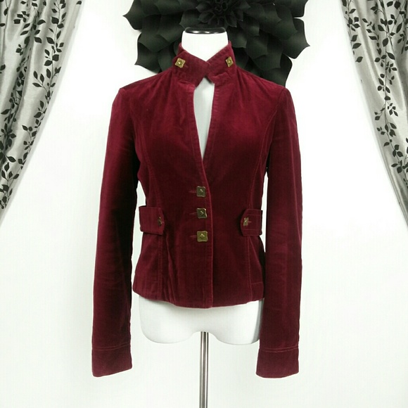 calvin klein velvet jacket womens